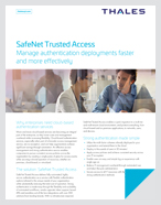 SafeNet Trusted Access - Solution Brief